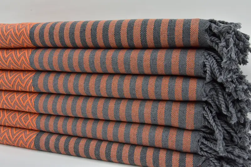 Scarf Towel, Spa Gift Towel, Handmade Gift, Handmade Turkish hammam towel, Soft towel, Gifts For Him, 70x40 Cotton Diamond Towel, Valentines Gift - 3
