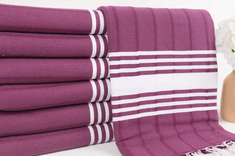 Bachelor Gifts, Handmade Turkish hammam towel, Valentines Day Gift Idea, Custom Wedding Gift, Turkish beach towel, 70x40 Cotton Striped Towel - 2