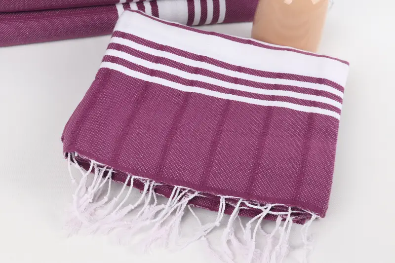 Bachelor Gifts, Handmade Turkish hammam towel, Valentines Day Gift Idea, Custom Wedding Gift, Turkish beach towel, 70x40 Cotton Striped Towel - 5