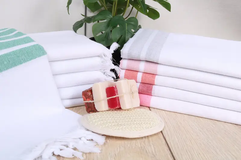 Custom Towel, Custom Wedding Gifts, 70x40 Cotton Striped Towel, Turkish Towel Beach Towel, Home Decor Towel, Spa Towel, Personalized Turkish Towel - 2