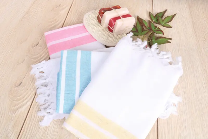 Custom Towel, Custom Wedding Gifts, 70x40 Cotton Striped Towel, Turkish Towel Beach Towel, Home Decor Towel, Spa Towel, Personalized Turkish Towel - 6