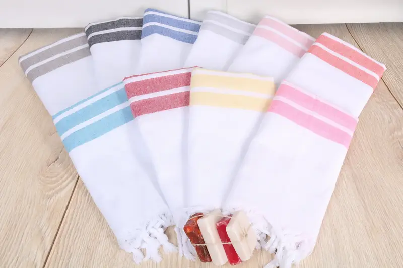 Custom Towel, Custom Wedding Gifts, 70x40 Cotton Striped Towel, Turkish Towel Beach Towel, Home Decor Towel, Spa Towel, Personalized Turkish Towel - 5