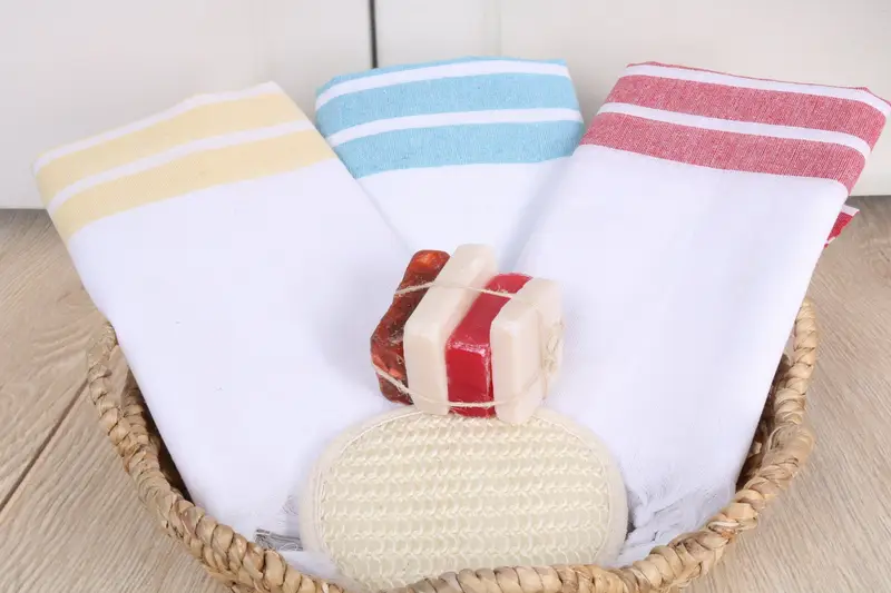 Custom Towel, Custom Wedding Gifts, 70x40 Cotton Striped Towel, Turkish Towel Beach Towel, Home Decor Towel, Spa Towel, Personalized Turkish Towel - 3