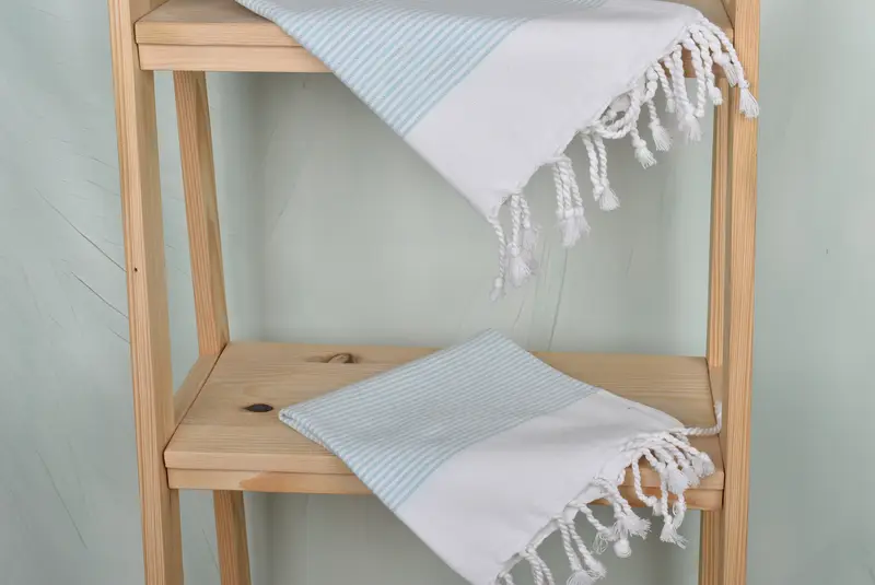 Monogram Dish Towel, Bridesmaid Gifts, Monogram Kitchen Towel, 40x18 Cotton Striped Towel, Small Bath Towels, Bachelorette Party Gifts Bridesmaids - 5