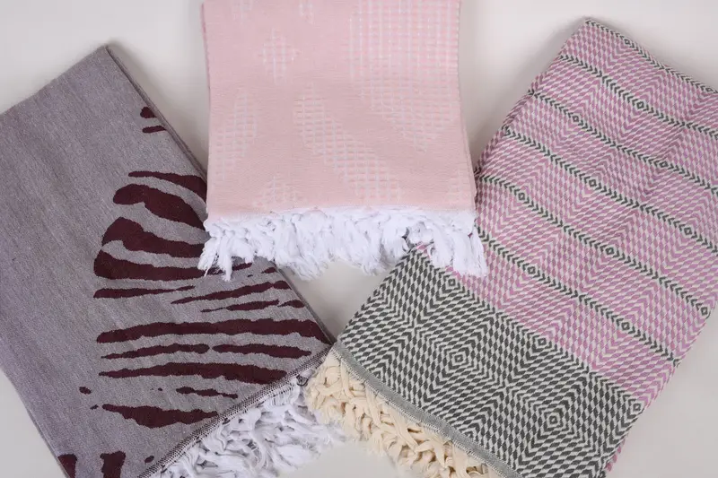 Quenn Bedspread, 80x60 Cotton Set of 5 Towel, Organic Throw, Personalized Gifts, Custom Wedding Gifts, Wedding Gift Customized Blanket, Bedspread - 7