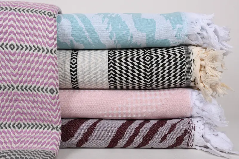 Quenn Bedspread, 80x60 Cotton Set of 5 Towel, Organic Throw, Personalized Gifts, Custom Wedding Gifts, Wedding Gift Customized Blanket, Bedspread - 1