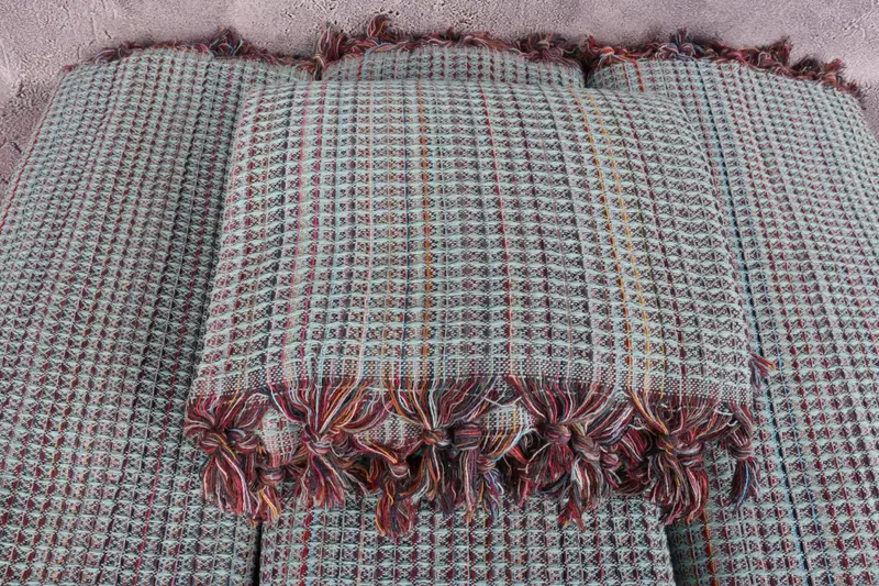 Turkish Blanket, Spooky Bachelorette Party, Handmade Gift, 92x88 Cotton Striped Towel, Woven Blanket, Wedding Favors, Turkish Cotton Blanket - 4