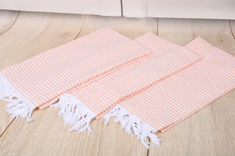 Bachelor Towel, Personalized Gift For Him, Organic towel, Peshtemal Towel, Turkish Towel Beach Towel, Bridesmaid Gift, 68x36 Cotton Striped Towel - 6