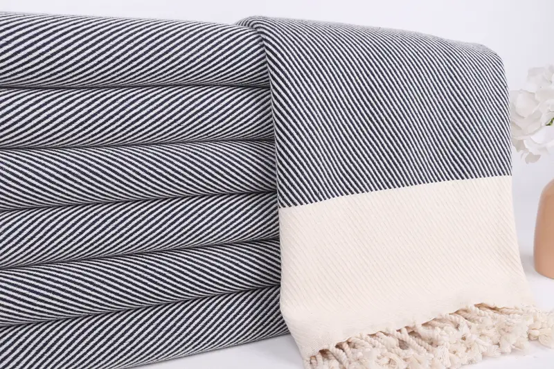 Hammam towel, 70x40 Cotton Striped Towel, Bridal Party Gifts, Turkish Towel USA, Turkish towel bulk order for wedding gifts, Bachelorette Party Gift - 2