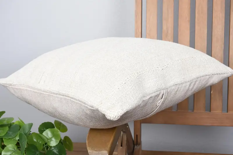 Home Decor Pillow, Neutral Pillow Sham, Antique Pillows, Ethnical Kilim Rug Pillow, Aztec Cushion, Cushion Cover, 18x18 Beige Pillow Sham - 6