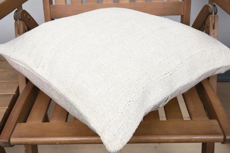 Home Decor Pillow, Neutral Pillow Sham, Antique Pillows, Ethnical Kilim Rug Pillow, Aztec Cushion, Cushion Cover, 18x18 Beige Pillow Sham - 4