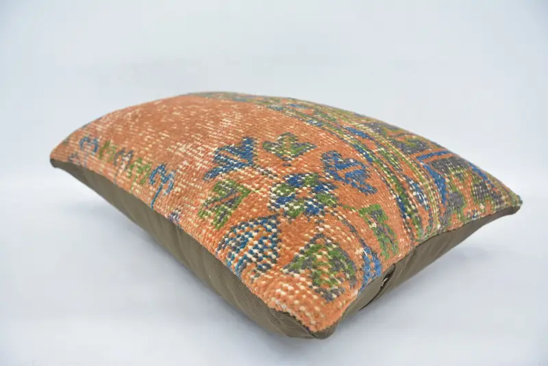 Pattern Throw Cushion Cover, Handmade Kilim Cushion, Muted Pillow Cover, Pillow for Sofa, 16x24 Red Cushion Case, Pillow Sham, Pillow for Couch - 6