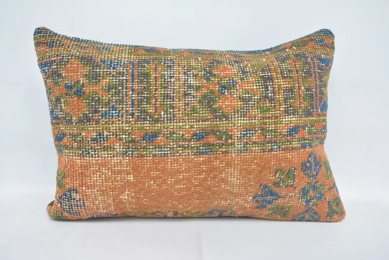 Pattern Throw Cushion Cover, Handmade Kilim Cushion, Muted Pillow Cover, Pillow for Sofa, 16x24 Red Cushion Case, Pillow Sham, Pillow for Couch - 1