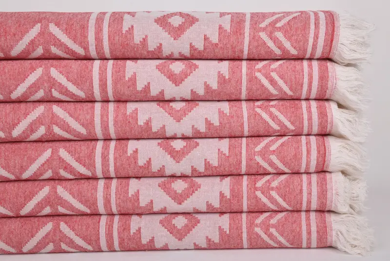 Lightweight Turkish towel, Beach Towel Bulk, Spa Towel, Handmade Gift, 74x40 Cotton Geometric Towel, Luxury towel, Fouta towel, Best Wedding Gift - 2