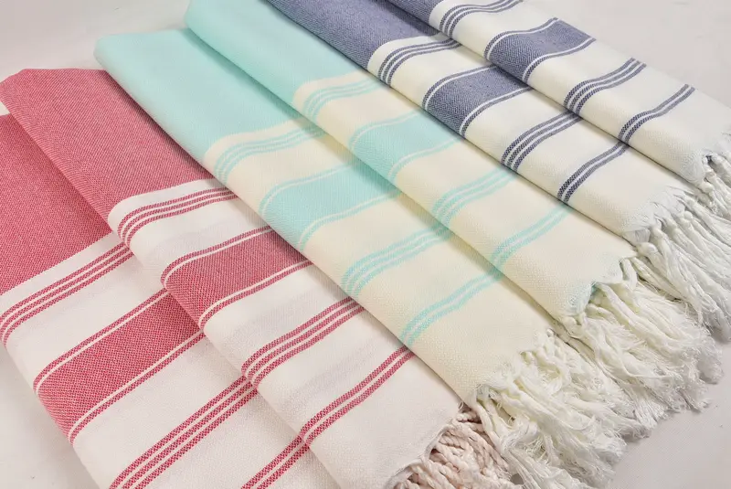 76x40 Cotton Striped Towel, Christmas Favors, Organic towel, Turkish beach towel, Personalized Towel, Organic cotton peshtemal for spa and beach - 6