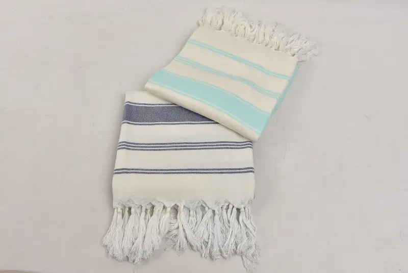 76x40 Cotton Striped Towel, Christmas Favors, Organic towel, Turkish beach towel, Personalized Towel, Organic cotton peshtemal for spa and beach - 7
