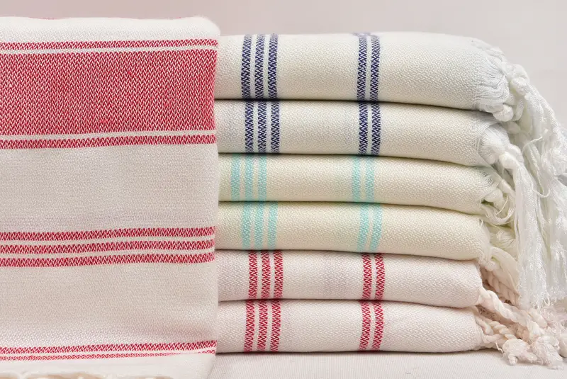 76x40 Cotton Striped Towel, Christmas Favors, Organic towel, Turkish beach towel, Personalized Towel, Organic cotton peshtemal for spa and beach - 1