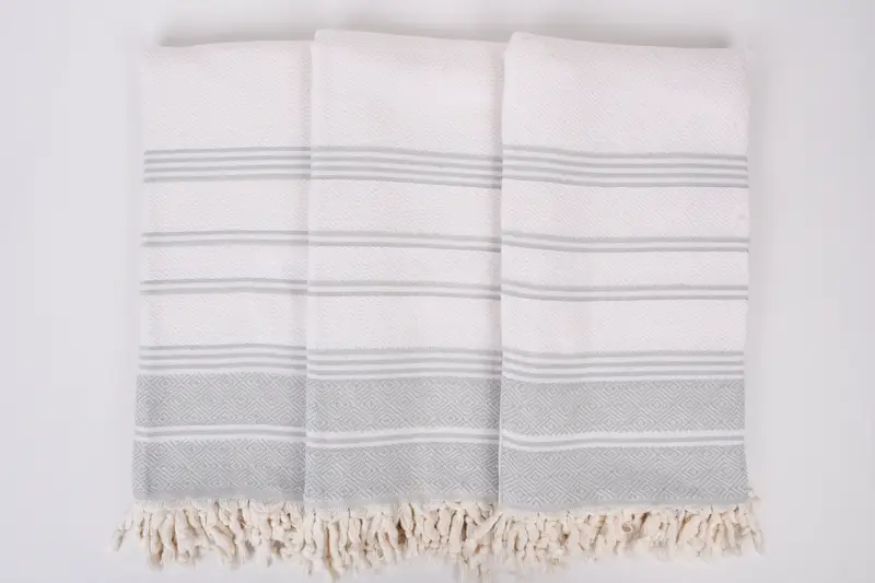 70x40 Cotton Diamond Towel, Wedding Towel, Thin and lightweight Turkish peshtemal, Valentines Gift, Absorbent towel, Bridal Shower Gift, Custom Gift - 7