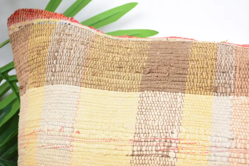18x18 Beige Pillow Cover, Home Decor Pillow, Sustainable Cushion Case, Handmade Kilim Cushion, Vintage Kilim Throw Pillow, Pillow - 2