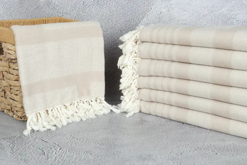 68x38 Cotton Chevron Towel, Yoga Towel, Girl Trip Party Favor, Best Friend Christmas Gift, Wedding Gifts Towel, Monogram Turkish Towel, Gift For Her - 4