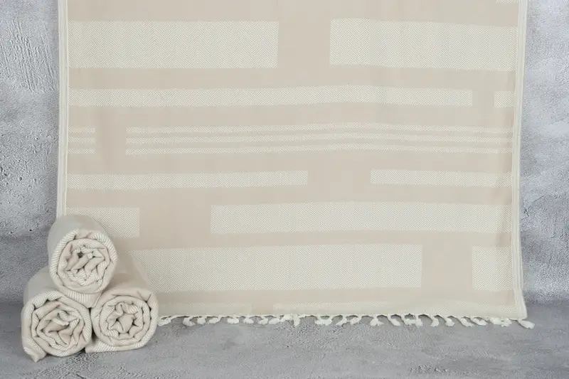68x38 Cotton Chevron Towel, Yoga Towel, Girl Trip Party Favor, Best Friend Christmas Gift, Wedding Gifts Towel, Monogram Turkish Towel, Gift For Her - 1