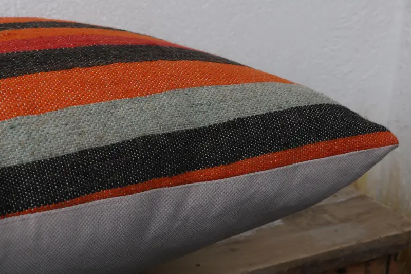 16x16 Red Cushion Cover, Car Pillow Case, Cotton Pillow Case, Vintage Kilim Pillow, Crochet Pattern Pillow, Kilim Cushion Sham, Gift Pillow, Pillow - 6