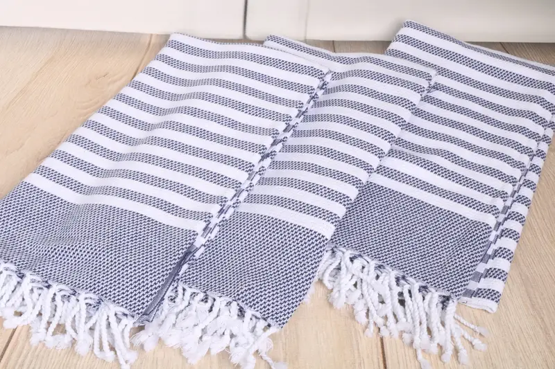 Organic towel, Lightweight towel, Best Friend Christmas Gift, Travel towel, Scarf Towel, Bulk Order Towel, Organic Towel, 68x40 Cotton Striped Towel - 6