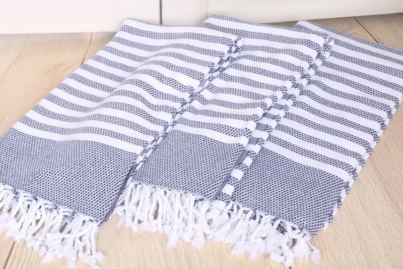 Organic towel, Lightweight towel, Best Friend Christmas Gift, Travel towel, Scarf Towel, Bulk Order Towel, Organic Towel, 68x40 Cotton Striped Towel - 4