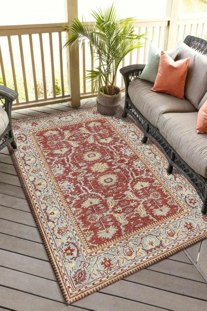 エレガントなプリントラグ：モダンなデザイン、柔らかい生地、ユニークなパターン。