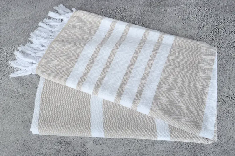 Handmade Turkish hammam towel, Wedding Gifts Towel, Wedding Gift Ideas, Gifts For Him, Personalized Beach Towel, 68x36 Cotton Chevron Towel - 6