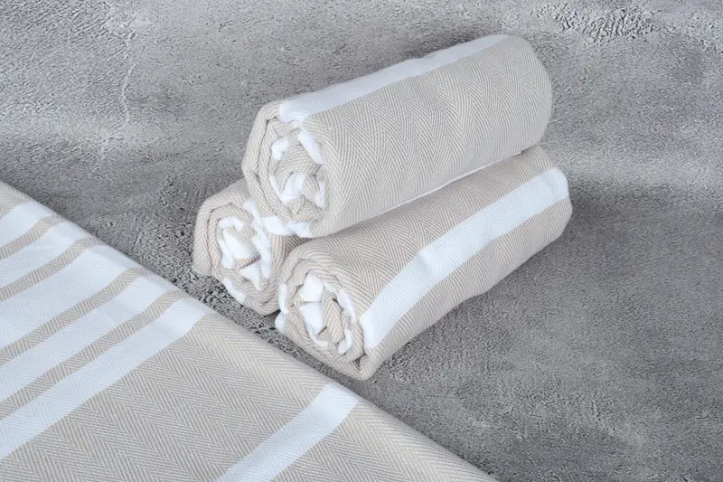 Handmade Turkish hammam towel, Wedding Gifts Towel, Wedding Gift Ideas, Gifts For Him, Personalized Beach Towel, 68x36 Cotton Chevron Towel - 8