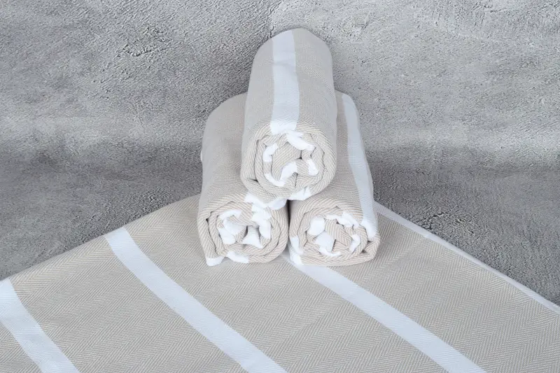 Handmade Turkish hammam towel, Wedding Gifts Towel, Wedding Gift Ideas, Gifts For Him, Personalized Beach Towel, 68x36 Cotton Chevron Towel - 7