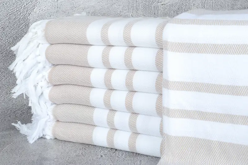 Handmade Turkish hammam towel, Wedding Gifts Towel, Wedding Gift Ideas, Gifts For Him, Personalized Beach Towel, 68x36 Cotton Chevron Towel - 1