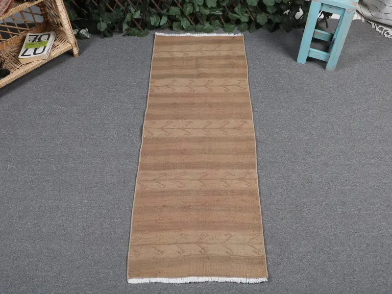 Brown Camouflage Rug, 1.5x4.1 ft Chic Decor