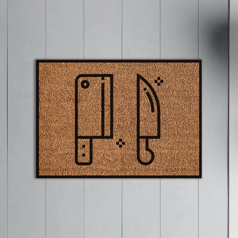 Elegant Personalized Coco Doormat - Custom Printed Rug