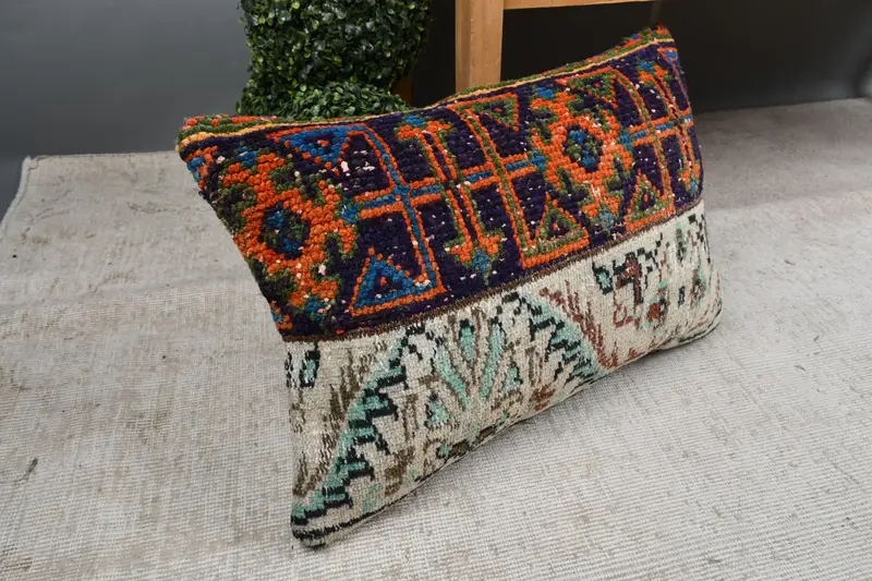 16x24 Blue Pillow Sham, Pillow Sham, Personalized Gift Pillow Cushion Case, Home Decor Pillow, Vintage Kilim Throw Pillow, Antique Pillows - 7