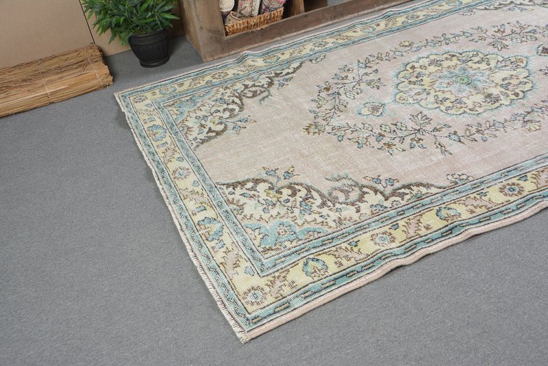 Rugs For Large, 8.6x5.6 ft Large Rug, Antique Rugs, Turkish Rug, Vintage Rug, Large Oushak Rug, Vintage Oushak Wool Rug, Bohemian Rugs, Decorative Rug - 7