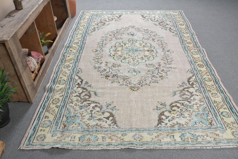 Rugs For Large, 8.6x5.6 ft Large Rug, Antique Rugs, Turkish Rug, Vintage Rug, Large Oushak Rug, Vintage Oushak Wool Rug, Bohemian Rugs, Decorative Rug - 3