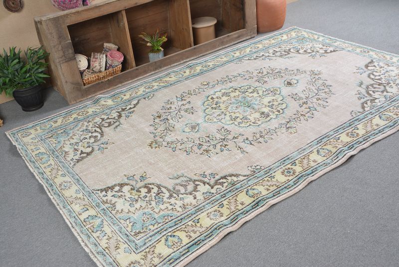 Rugs For Large, 8.6x5.6 ft Large Rug, Antique Rugs, Turkish Rug, Vintage Rug, Large Oushak Rug, Vintage Oushak Wool Rug, Bohemian Rugs, Decorative Rug - 2