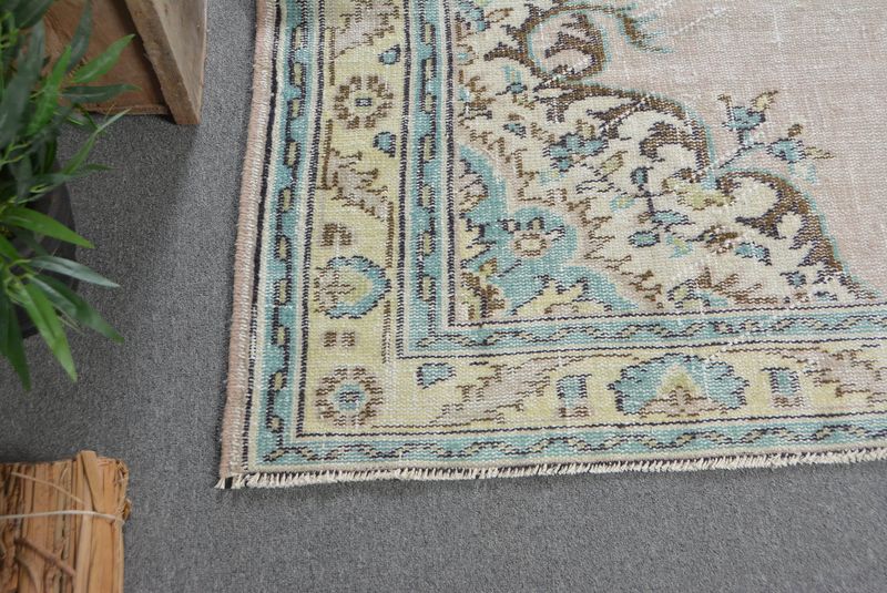 Rugs For Large, 8.6x5.6 ft Large Rug, Antique Rugs, Turkish Rug, Vintage Rug, Large Oushak Rug, Vintage Oushak Wool Rug, Bohemian Rugs, Decorative Rug - 8