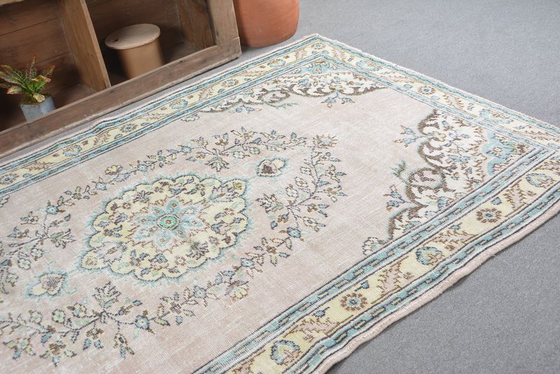Rugs For Large, 8.6x5.6 ft Large Rug, Antique Rugs, Turkish Rug, Vintage Rug, Large Oushak Rug, Vintage Oushak Wool Rug, Bohemian Rugs, Decorative Rug - 6