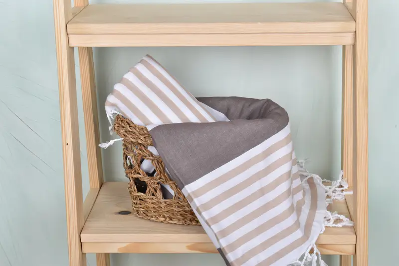 Bachelorette Favors Beach, Sand-free towel, Quick-dry peshtemal, Personalized Beach Towel, 70x40 Cotton Striped Towel, Personalize Gift - 4