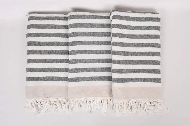 Travel Towel, Personalized Bridesmaid Gift, Turkish Beach Towel Bulk, Luxury towel, Gift Towel, 68x40 Cotton Striped Terry Towel, Turkish bath towel - 7