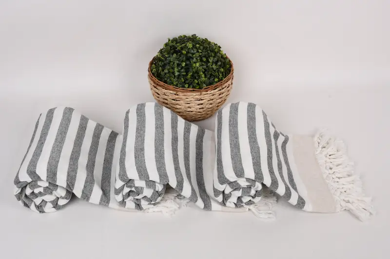 Travel Towel, Personalized Bridesmaid Gift, Turkish Beach Towel Bulk, Luxury towel, Gift Towel, 68x40 Cotton Striped Terry Towel, Turkish bath towel - 8