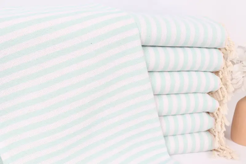 Wedding Gift, Gift For Her, 40x18 Cotton Striped Towel, Bridal Shower Gifts, Turkish Tea Towel, Small Bath Towels, Custom Name Towel, Holiday Towel - 1