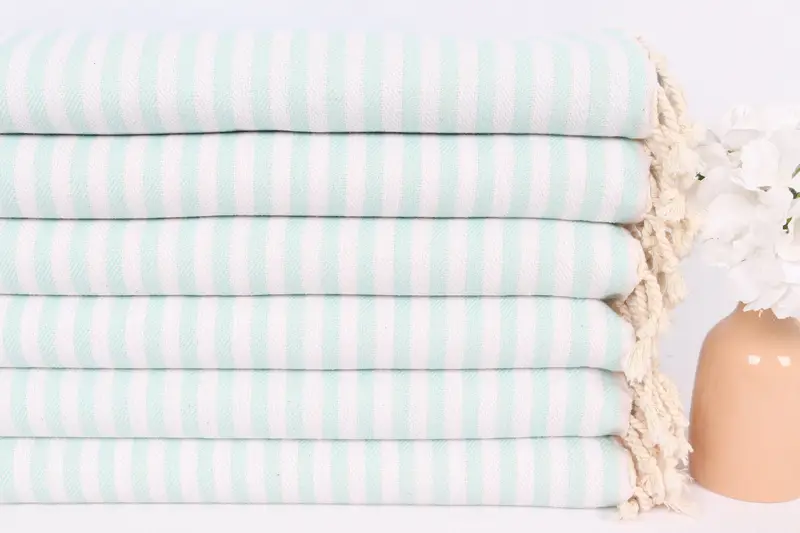 Wedding Gift, Gift For Her, 40x18 Cotton Striped Towel, Bridal Shower Gifts, Turkish Tea Towel, Small Bath Towels, Custom Name Towel, Holiday Towel - 3