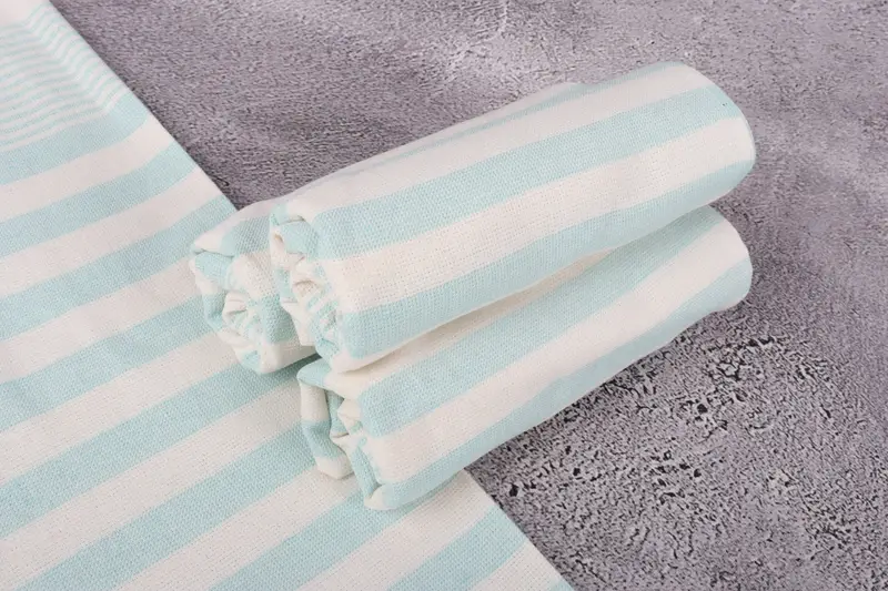 Monogram Hand Towel, Custom Tea Towel, Bridal Shower Favors, Custom Hand Towel, Holiday Towel, Bridesmaid Gifts, 36x18 Cotton Striped Terry Towel - 7