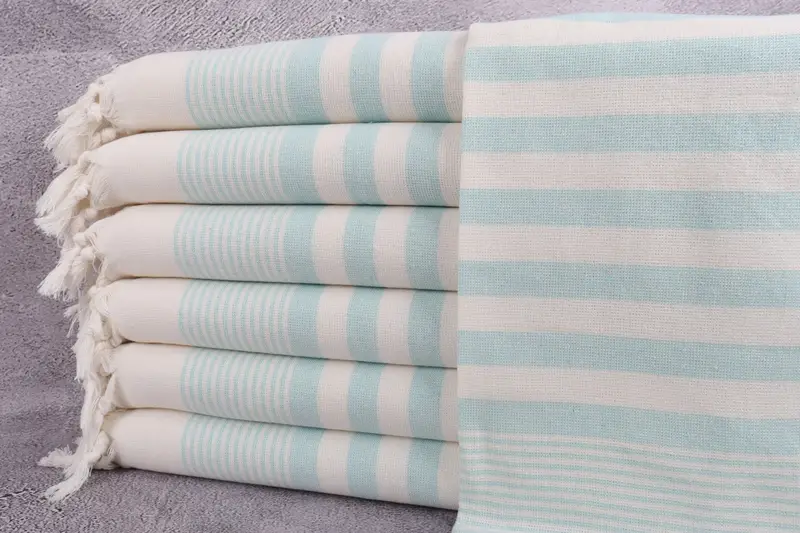 Monogram Hand Towel, Custom Tea Towel, Bridal Shower Favors, Custom Hand Towel, Holiday Towel, Bridesmaid Gifts, 36x18 Cotton Striped Terry Towel - 1