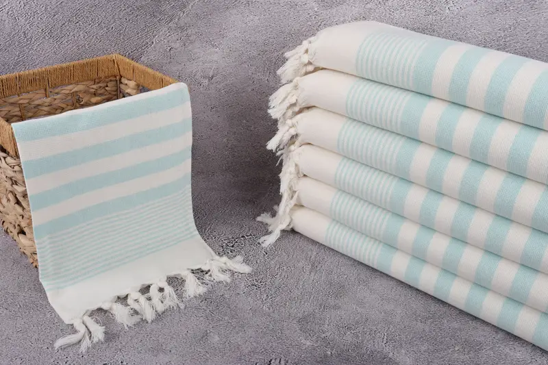 Monogram Hand Towel, Custom Tea Towel, Bridal Shower Favors, Custom Hand Towel, Holiday Towel, Bridesmaid Gifts, 36x18 Cotton Striped Terry Towel - 3