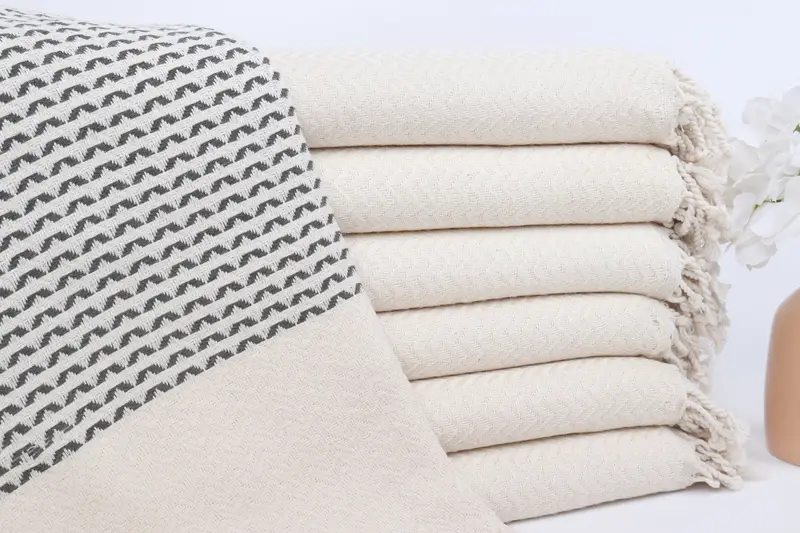 Kişiye Özel Türk Havlusu Açık Haki Yeşil 40x77 İnç